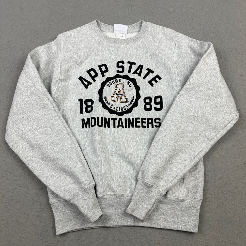 Appalachian State Mountaineers Sweatshirt Men XS Gray Champion Reverse Weave